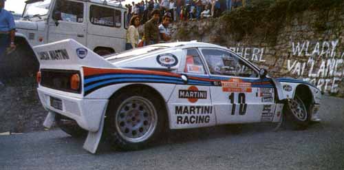 Markku Alén/Ilkka Kivimäki 1982 Rallye Sanremo Lancia 037
